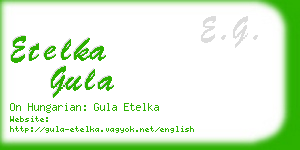 etelka gula business card
